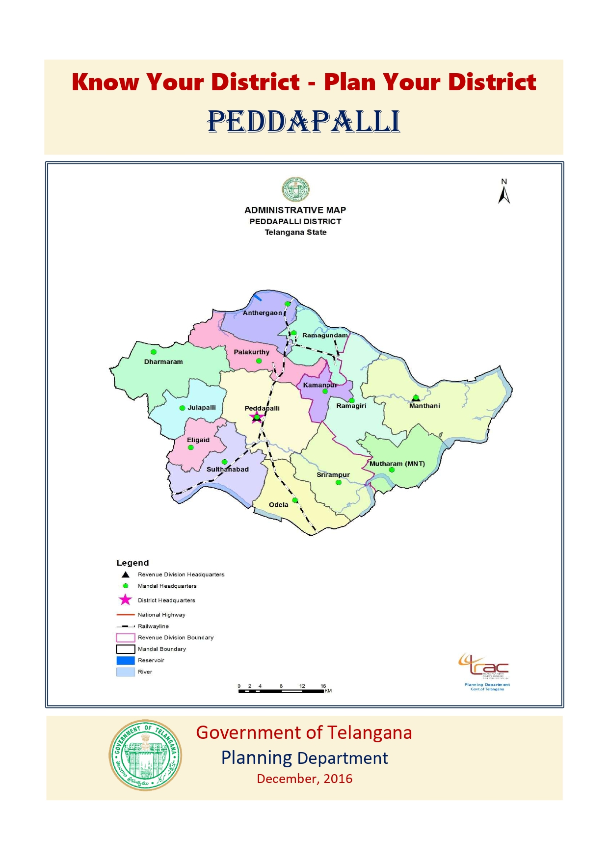 Map of Peddapalli District